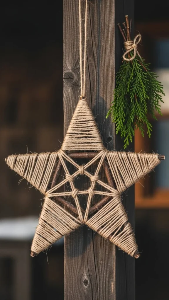 DIY Twig Star Decorations