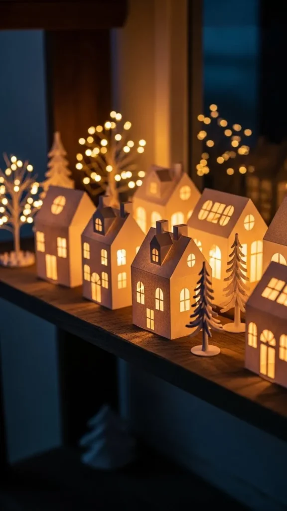 Decorating Your Paper Village