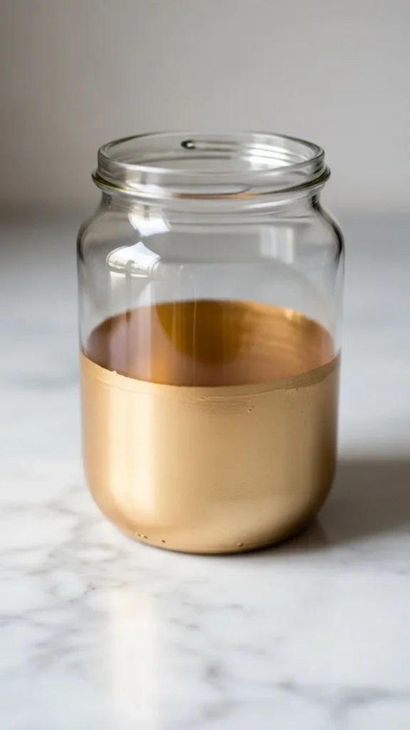 Dipped Gold Bottom Jar