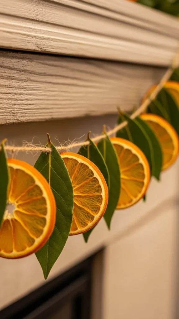 Dried Orange & Bay Leaf Garland