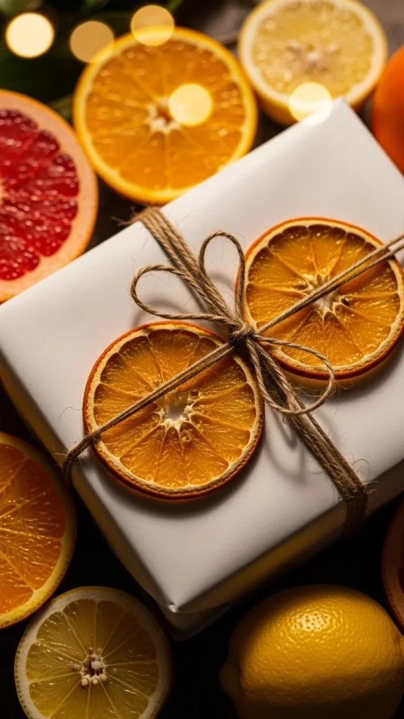 Dried Orange Slice Ribbons