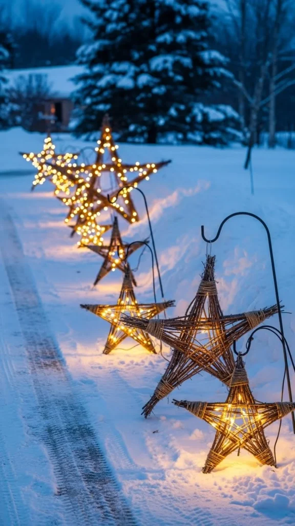 Driveway Twig Stars