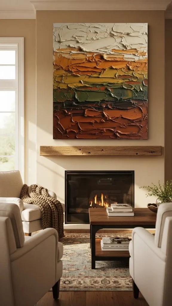 Earth Tone Texture Luck Canvas