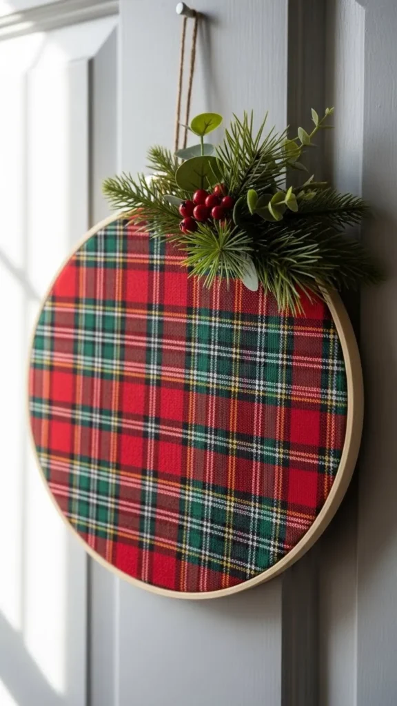 Embroidery Hoop Christmas Hanger