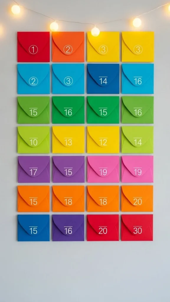 Envelope Wall Grid Calendar