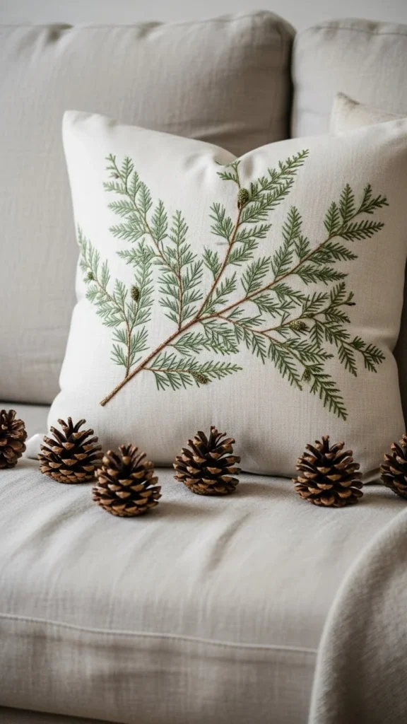 Evergreen Branch Pillow