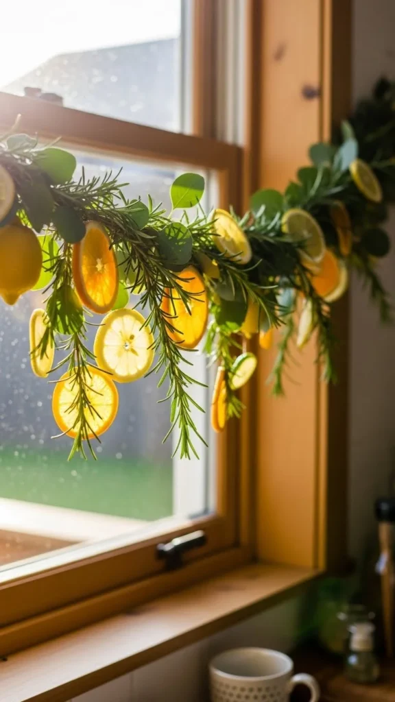 Evergreen & Citrus Garland
