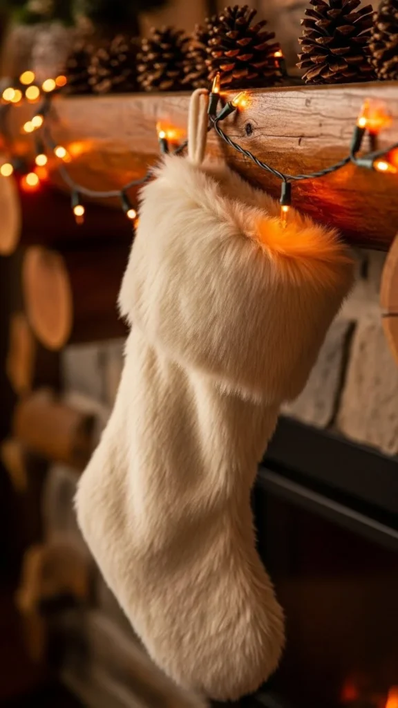 Faux Fur Alpine Stocking