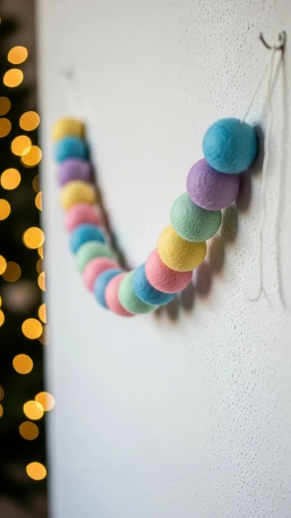 Felt Ball Garland