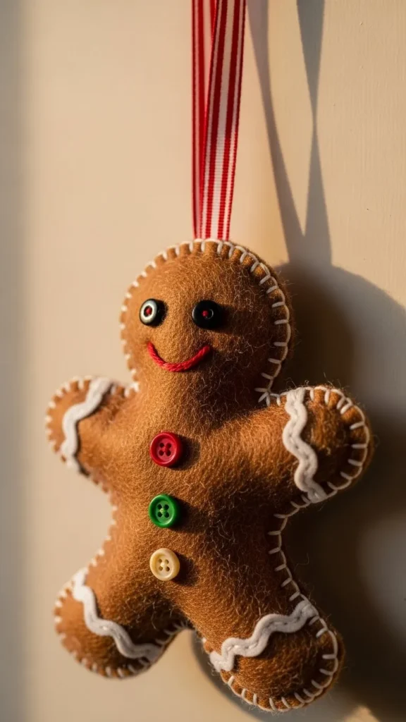 Felt Gingerbread Man Door Hanger