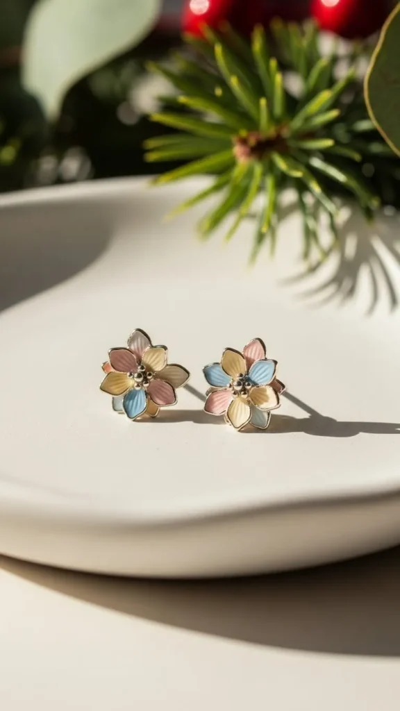 Floral Stud Earrings