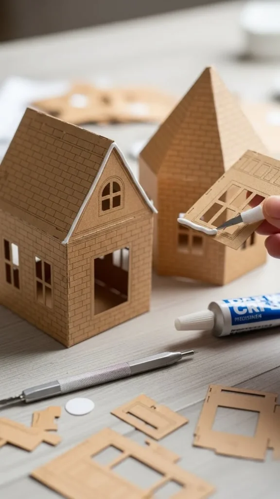 Fold and Assemble the House Shape