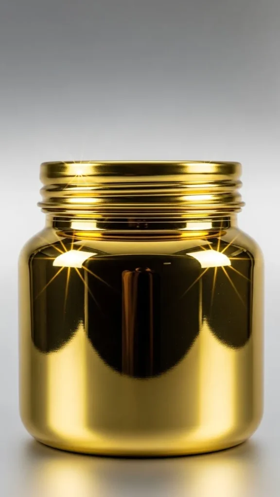Full Gloss Gold Statement Jar
