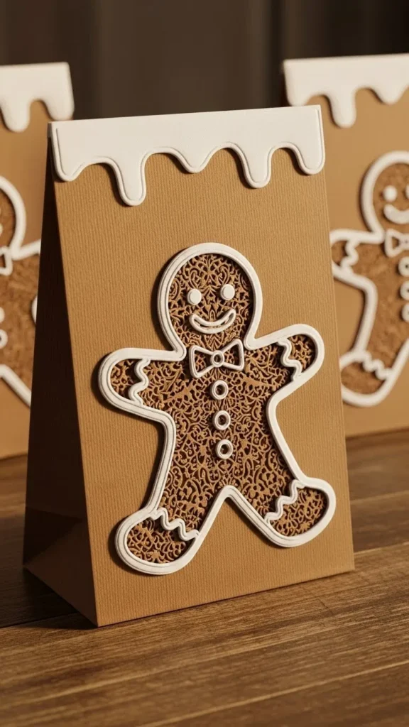 Gingerbread Man Cutout Bags