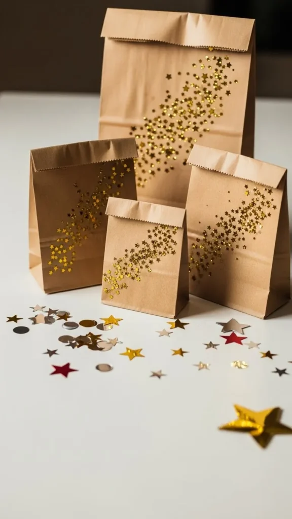 Glitter Star Favor Bags