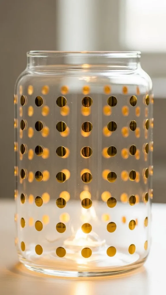 Gold Dotted Jar
