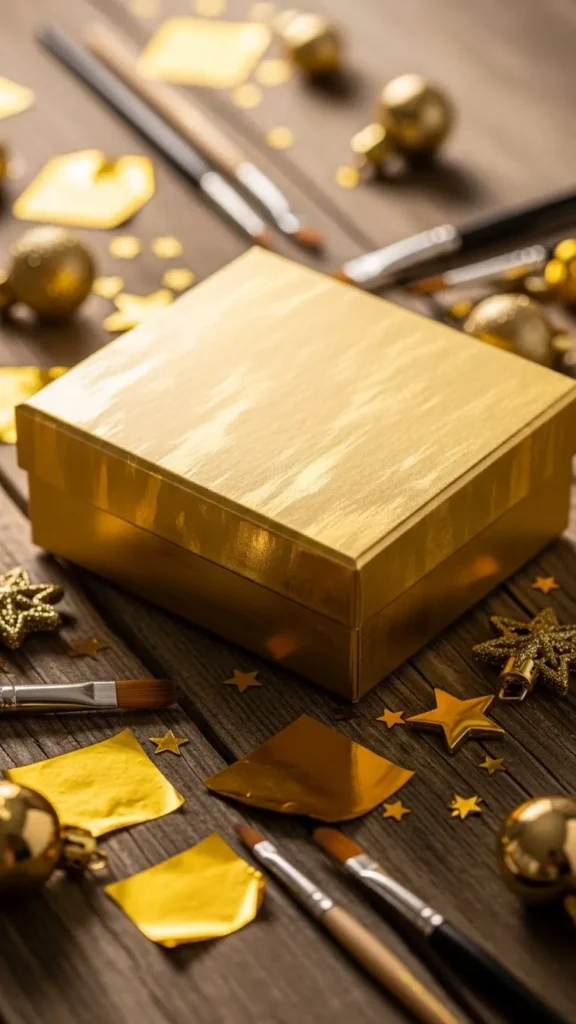 Gold Foil Accent Gift Box