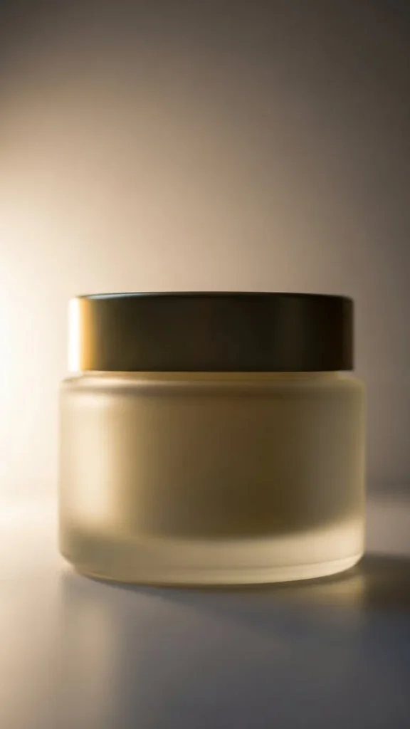 Gold Frosted Jar