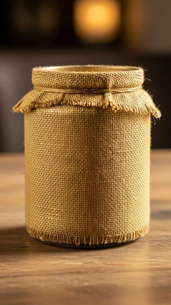 Gold Textured Wrap Jar