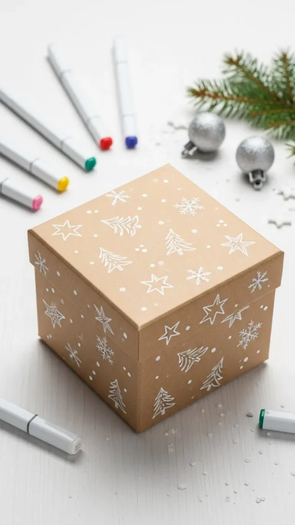  Hand-Drawn Doodle Gift Box