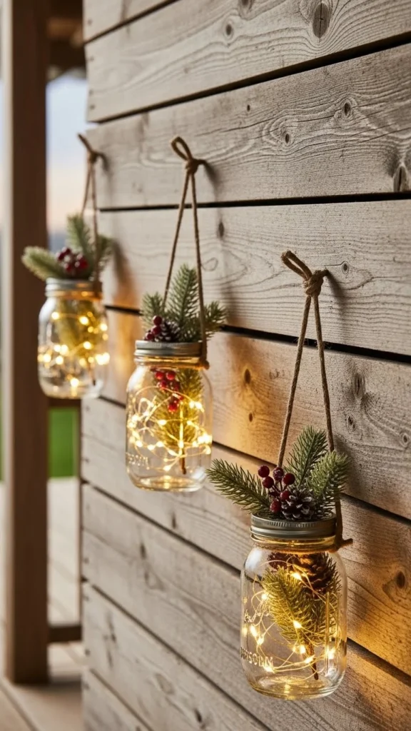 Hanging Mason Jar Sconces