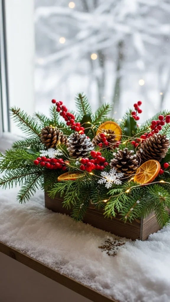 Hanging Window Box Greenery