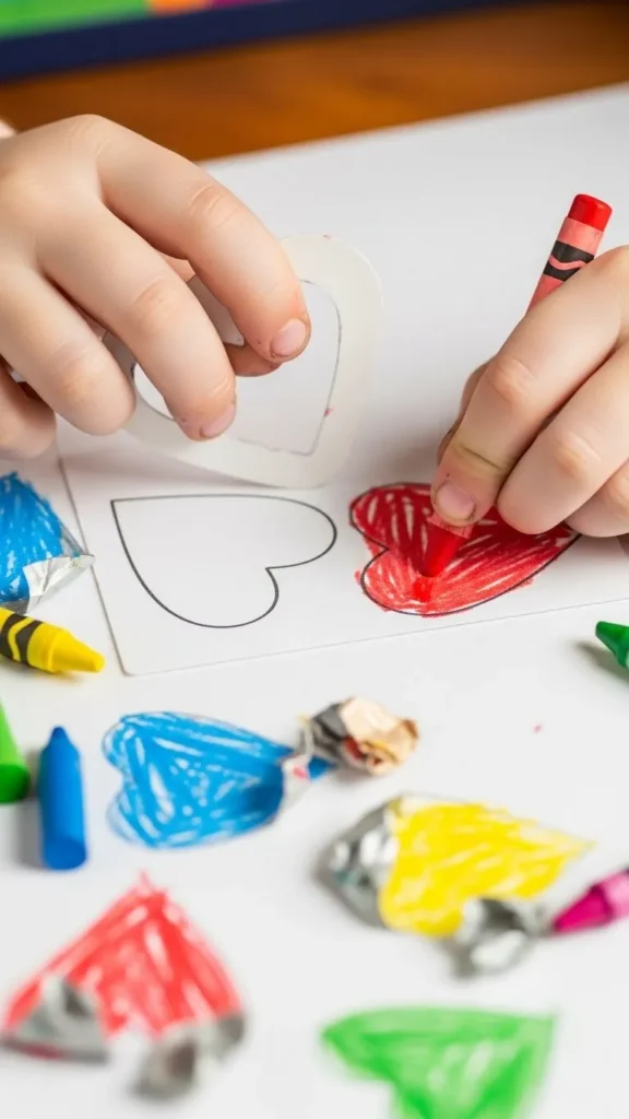 Heart Shape Stencils Art