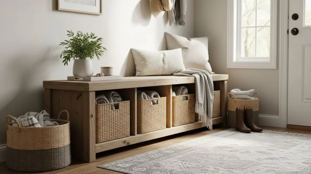How to Build a Storage Bench to Organize Entryways