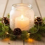 How to Create a DIY Christmas Snow Candle With a Frosted Glow