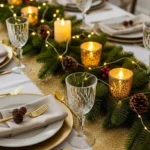 How to Create a Sparkly DIY Christmas Glitter Table Runner