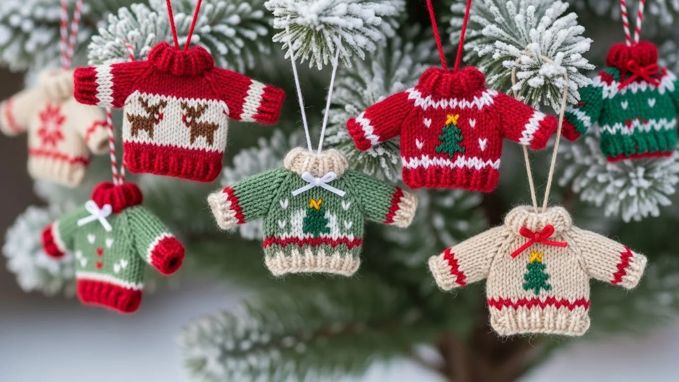 How to Make Adorable DIY Christmas Sweater Ornaments