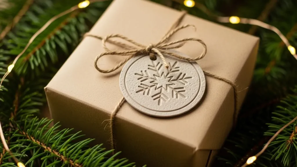 How to Make DIY Christmas Embossed Gift Tags at Home
