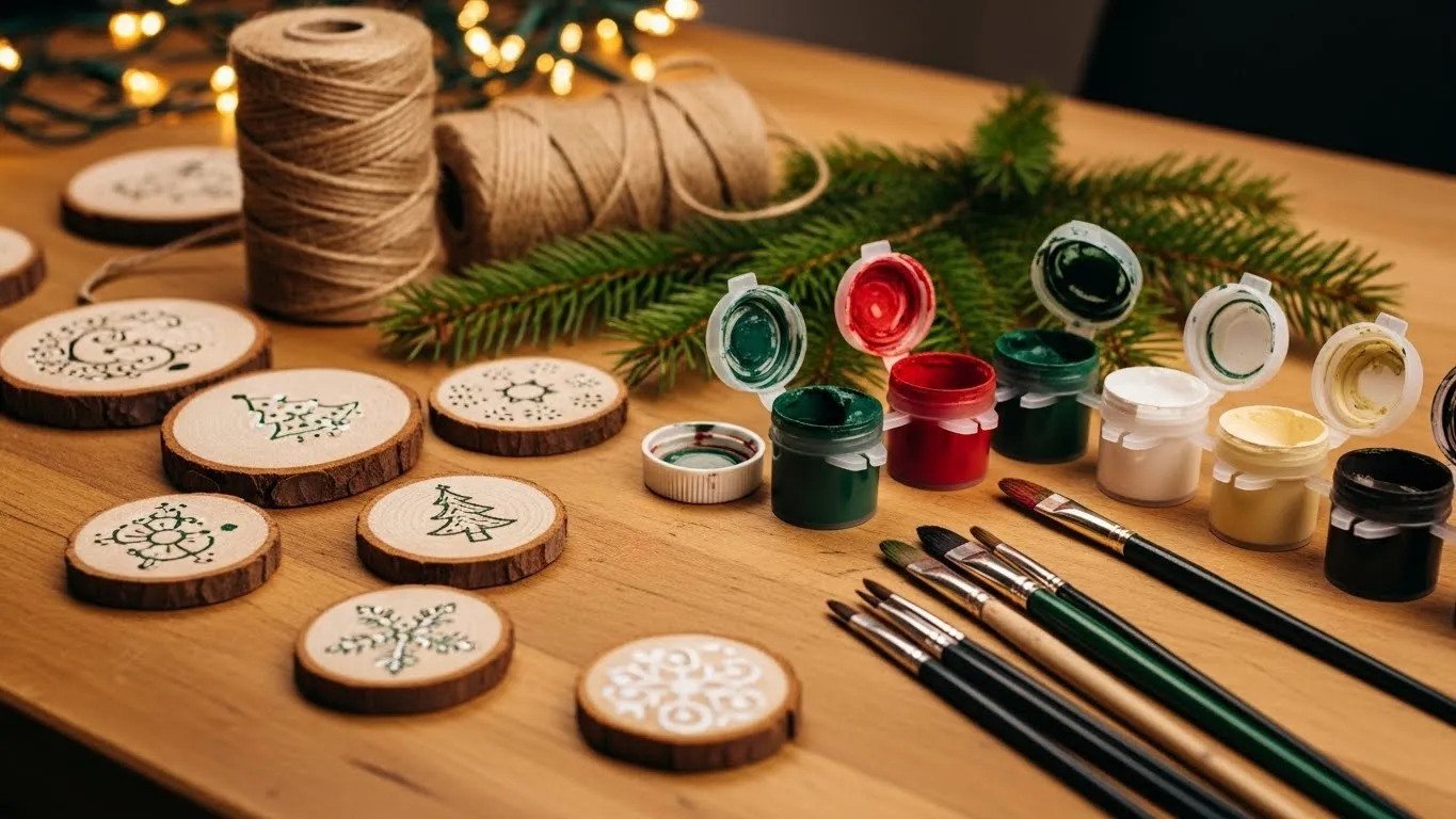 How to Make Rustic DIY Christmas Wood Slice Decorations