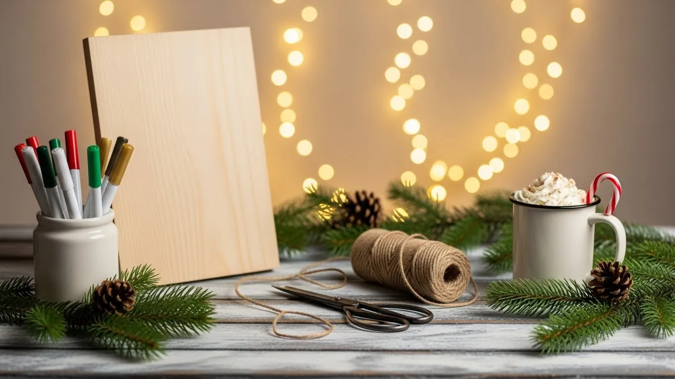 How to Make a Chalkboard-Style DIY Christmas Sign