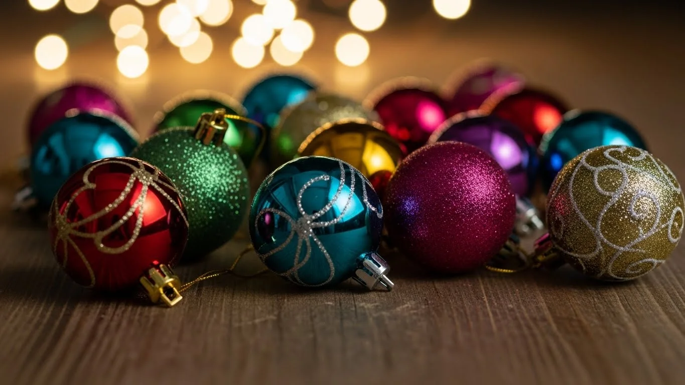 How to Make a DIY Christmas Bauble Garland That Pops With Color