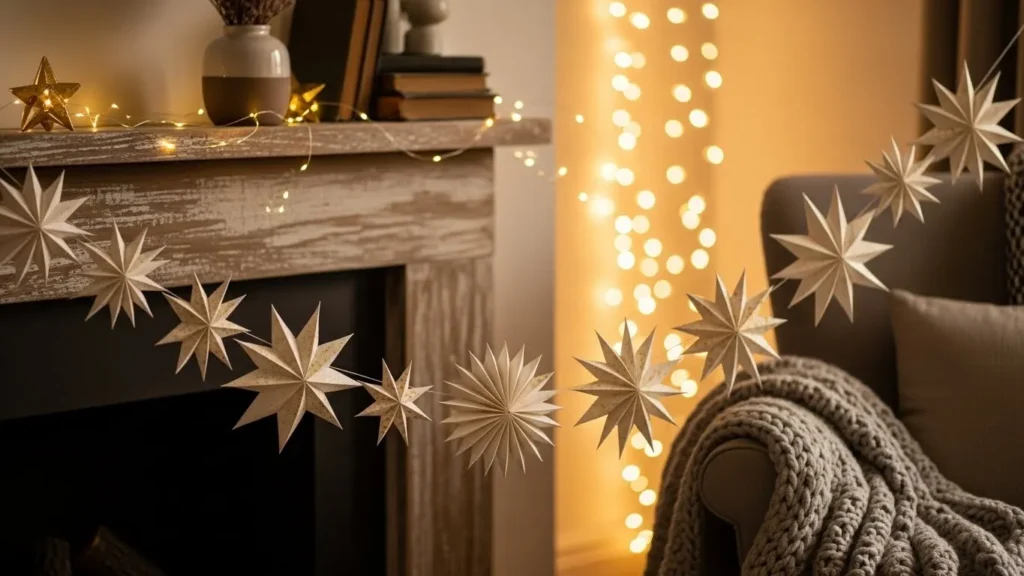 How to Make a Simple DIY Christmas Star Garland