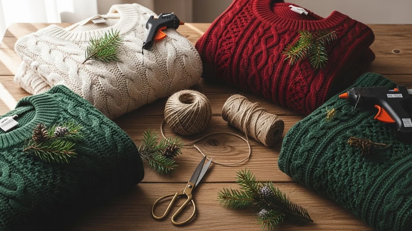 How to Upcycle Old Sweaters Into DIY Christmas Decor