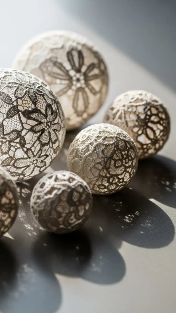Lace-Wrapped Baubles