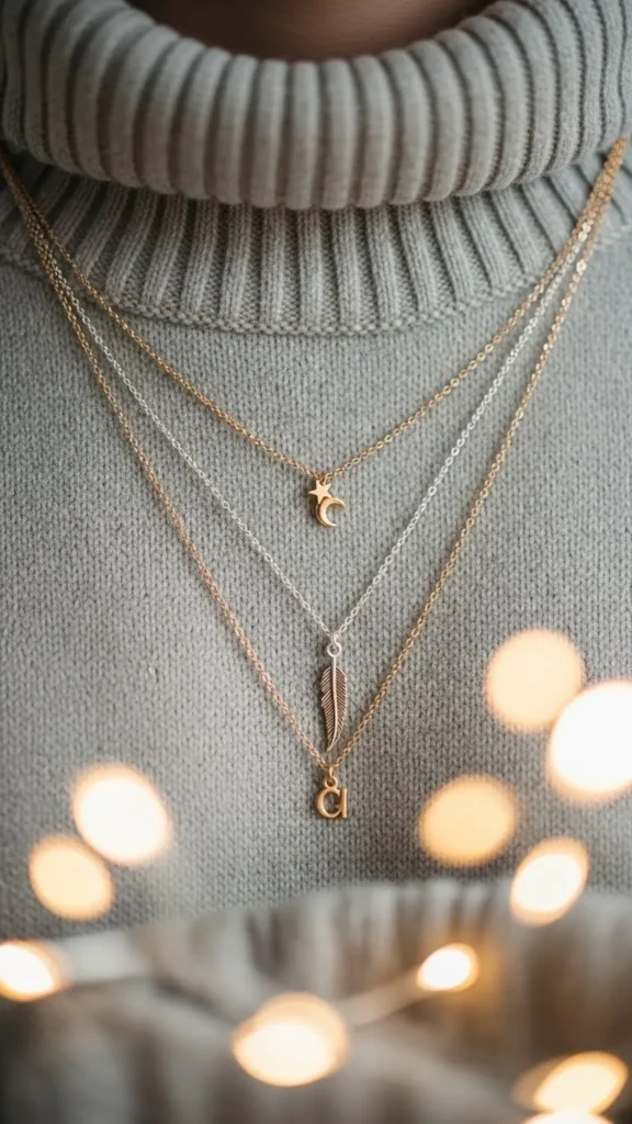 Layered Necklaces With Festive Details