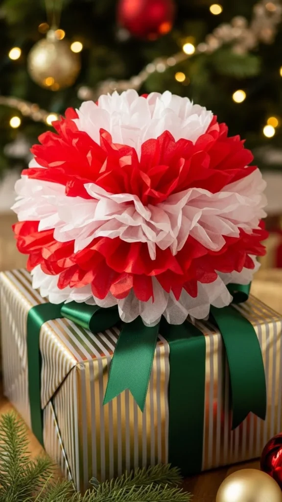 Layered Tissue Pom-Poms