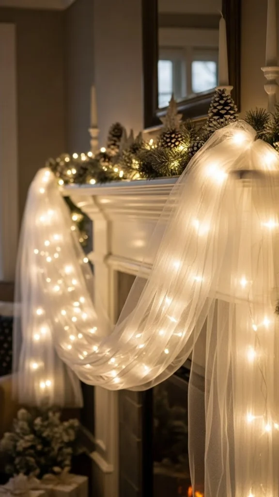 Lighted Tulle Garland