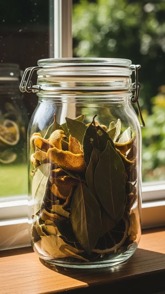 Lime Peel and Bay Leaf Jar
