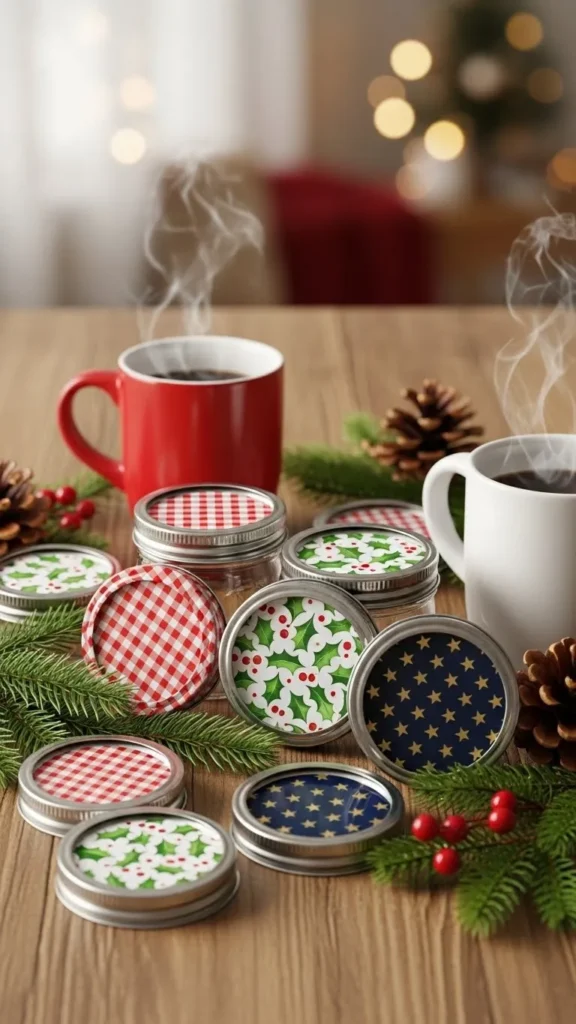 Mason Jar Lid Insert Coasters