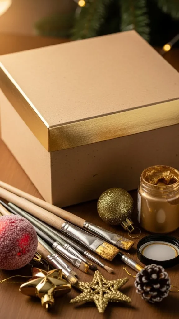 Metallic Painted Edges Box