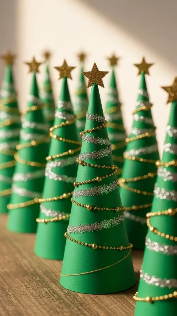 Mini Christmas Tree Treat Cones