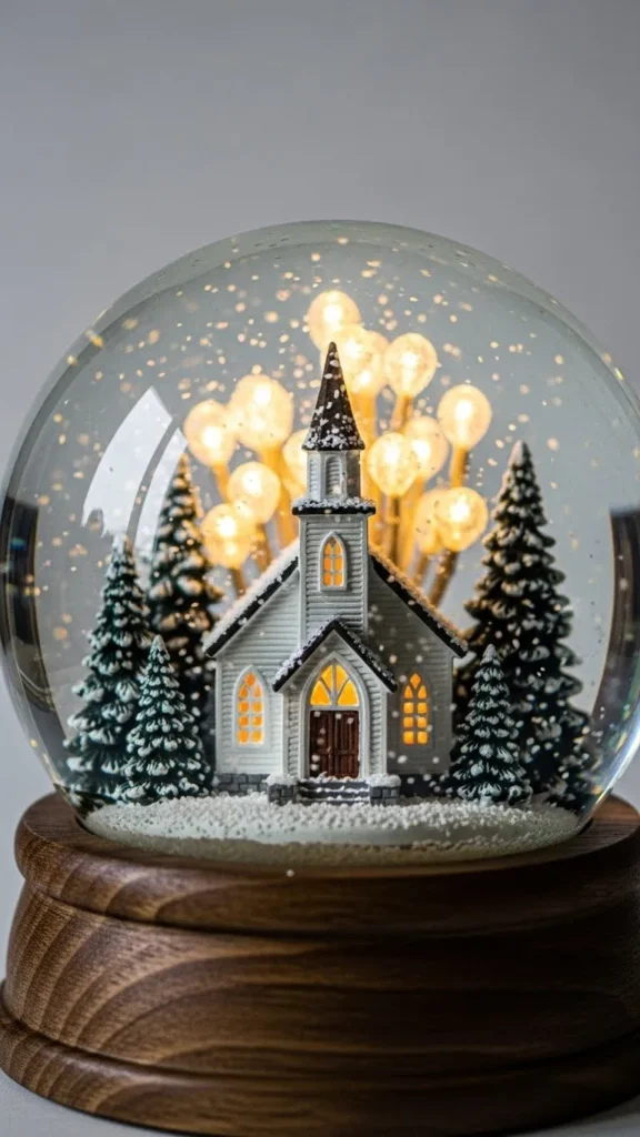 Mini Church Snow Globe