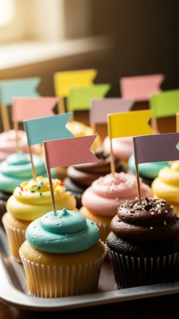 Mini Dessert Flags