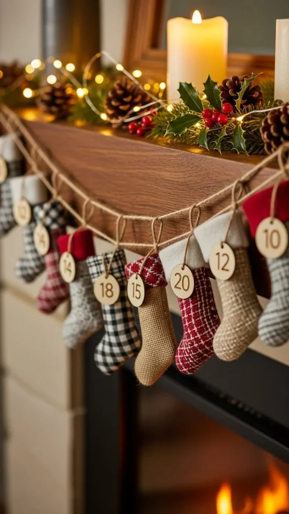Mini Stocking Garland