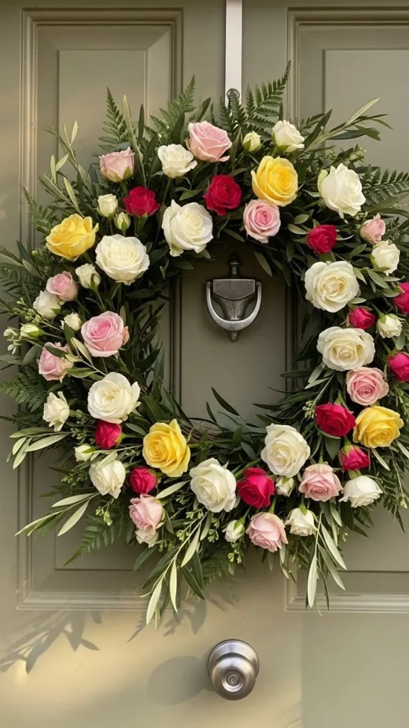 Mixed Rose Everyday Wreath