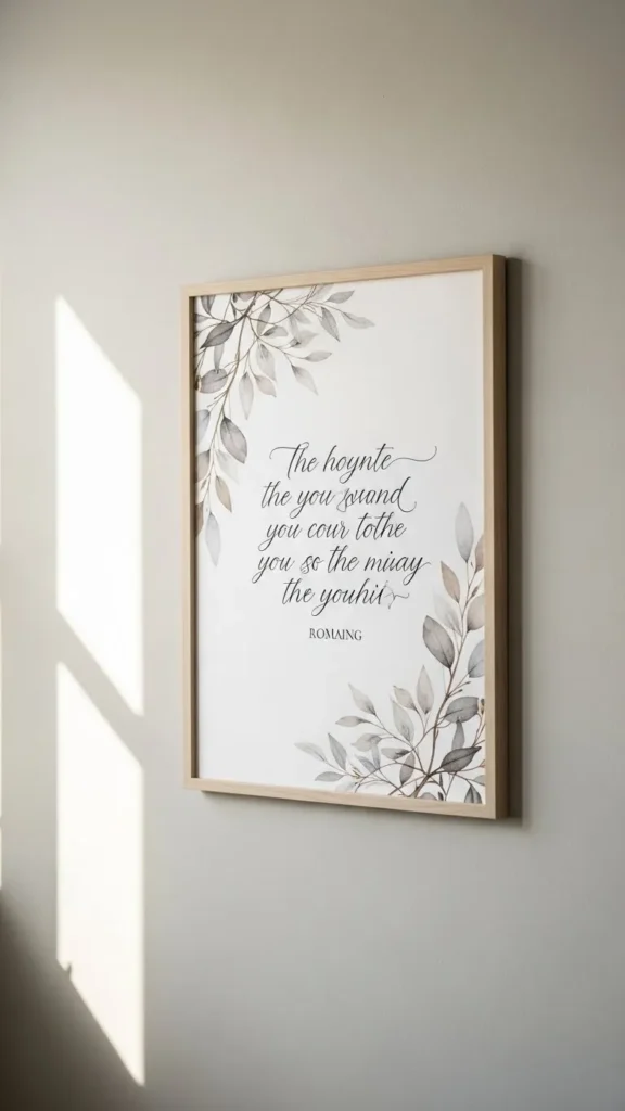 Nature-Themed Love Quote Prints